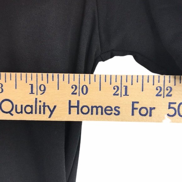 Lularoe T-Shirt Unisex Medium M Black Silver Rainbow Foil Graphic "Rad" Logo NWT - Picture 6 of 7